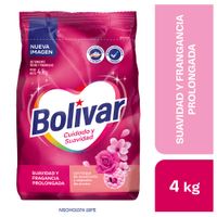 Detergente en Polvo BOLIVAR Cuidado y Suavidad Bolsa 4Kg