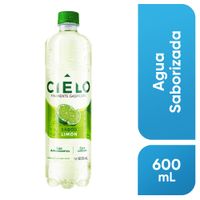 Agua con Gas CIELO Sabor a Limón Botella 600ml