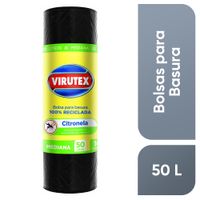 Bolsa para Basura 50L x10un VIRUTEX Rollo Ng Citron