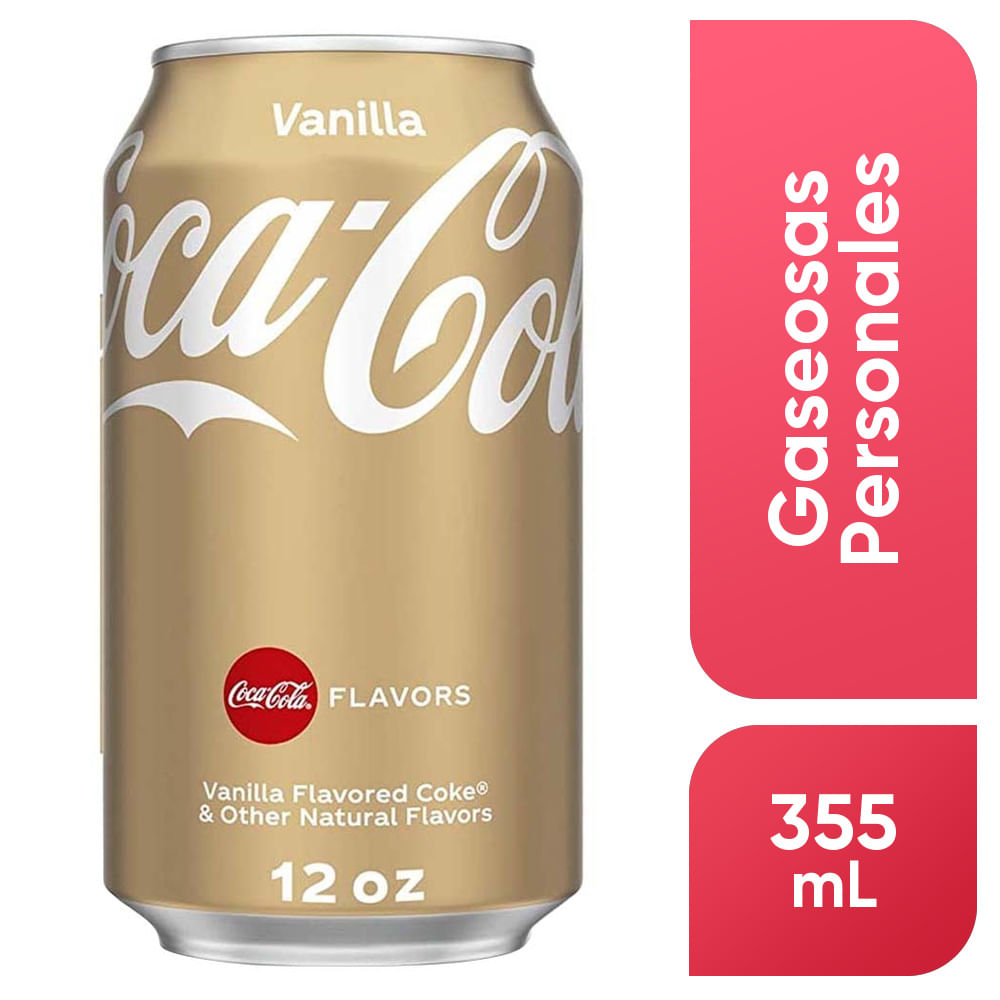 Gaseosa COCA COLA Vainilla Lata 355ml