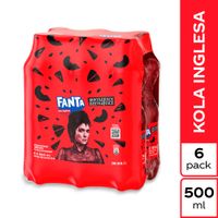 Gaseosa FANTA Kola Inglesa Botella 500ml Paquete 6un