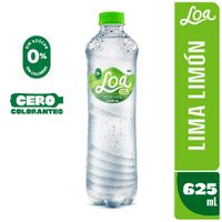 Agua Ligera Saborizada LOA de Lima Limón Botella 625ml