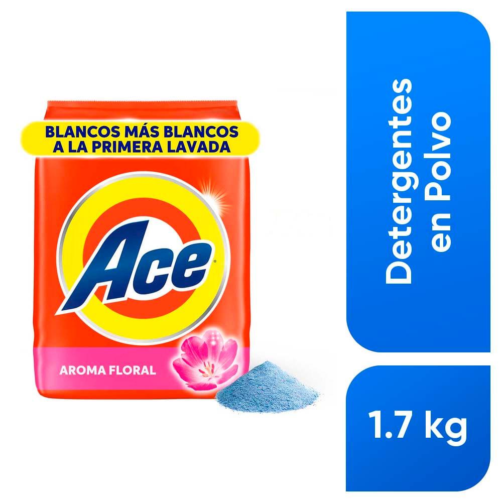 Detergente en Polvo ACE con Toque de DOWNY Limpieza Completa