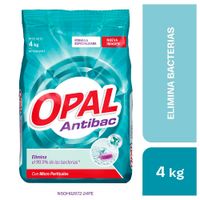 Detergente en Polvo OPAL Antibacterial Bolsa 4Kg