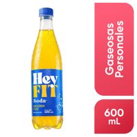 Gaseosa HEY FIT Soda Golden Fizz Botella 600ml