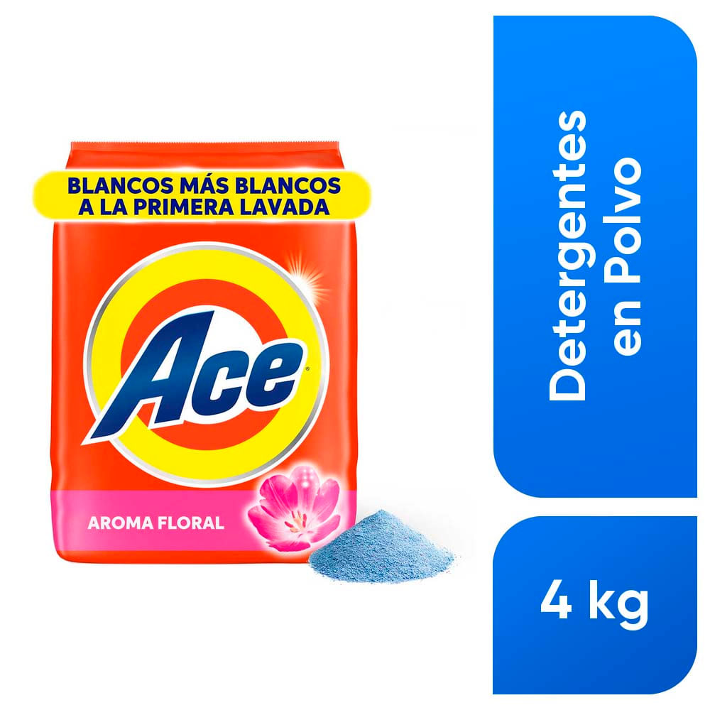 Detergente en Polvo ACE con Toque de DOWNY Limpieza Completa