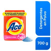 Detergente en Polvo ACE con Toque de DOWNY Limpieza Completa con Micro Limpiadores y Mejor Disolución Bolsa 700g