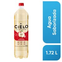 Agua con Gas CIELO Sabor a a Manzana Botella 1.72L