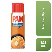Aceite en Spray PAM Sabor a Mantequilla Frasco 141ml