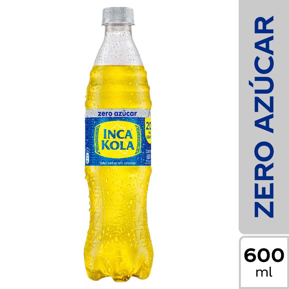 Gaseosa sin Ázucar INCA KOLA Botella 600ml