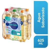 Agua SAN LUIS Sabor a Manzana + Maracuyá + Limón Botella 625ml Paquete 6un