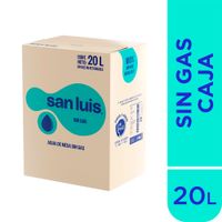 Agua de Mesa SAN LUIS Sin Gas Caja 20L
