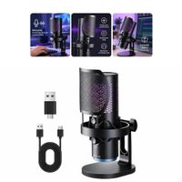 Micrófono  RGB de Escritorio para Streaming Podcast