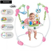 Jumper Saltarín Musical Asiento Giratorio para Bebe Rosado