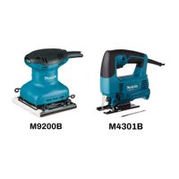 LIJADORA ¼ PLIEGO 180W M9200B + SIERRA CALADORA 450W M4301B MAKITA MT