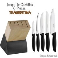Juego de Cuchillos 6 Piezas Tramontina con base