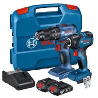 TALADRO PERCUTOR 12 GSB 185-LI + ATORNILLADOR DE IMPACTO 14 HEX GDR 18V-200 - BOSCH