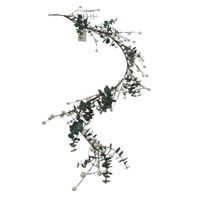 Guirnalda Navideña de Moras Blancas Artificiales de 100cm FN111  FLORIPASTORE