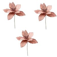 Pack De 3 Flores Cardinales Navideñas Bn108 Floripastore