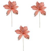 Pack De 3 Flores Cardinales Navideñas Bn107 Floripastore