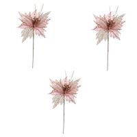 Pack De 3 Flores Cardinales Navideñas Bn102 Floripastore