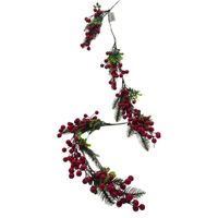 Guirnalda Navideña de Moras Artificiales de 100cm FN114  FLORIPASTORE