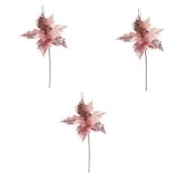 Pack De 3 Flores Cardinales Navideñas Bn101 Floripastore