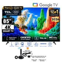 Televisor TCL 85 Qled Premium Ultra HD 4k Smart Tv 85A400 Google TV - Antena Digital