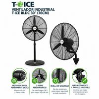 Ventilador Industrial T-ICE 30'' Pulgadas MFJ-C75F NEGRO