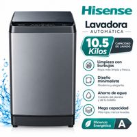 Lavadora Hisense 10.5 kg Carga Superior WT3K1131UT Gris