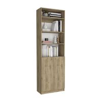 Combo Modular: Estante + Complemento 4 Puertas Home Macadamia