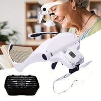 Lupa de Cabeza con luz led y 5 medidas intercambiables