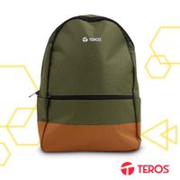 Mochila Teros Nova TE-ACS9021MG para Laptop 15.6 Verde - Marrón