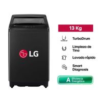 Lavadora automatica LG 13 KG WT13OBVTB Negro