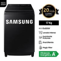 LAVADORA SAMSUNG 17KG COLOR NEGRO MOD WA17CG6441BV