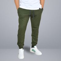 Jogger de Algodón Hombre Casual Yonisters Bolsillos con Cierre Slim Fit Verde