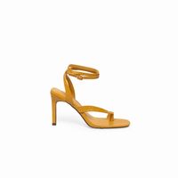 Zapato Mujer Sfera Woman Avestruz Mostaza