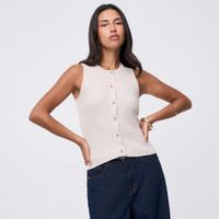 Polo Hilo Mujer Boton Malabar