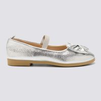Zapatos De Vestir Lazo Plateado Circus