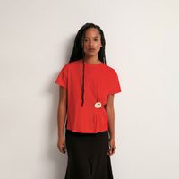 Polo Mujer Sfera Mc Lisa Trenza Mx Col Rojo