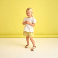 Short Bebe Niña Sfera Fancy Encaje Amarillo
