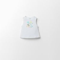 Polo Bebe Niña Sfera Motivos Playeros Blanco