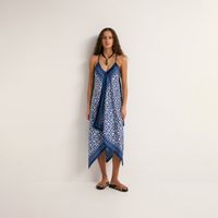 Vestido Mujer Sfera Pañuelo Azul
