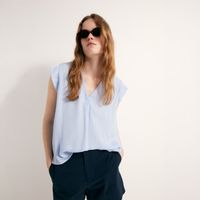 Blusa Mujer Sfera Pedreria Hombro Mx Azul Claro