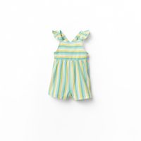 Enterizo Bebe Niña Sfera Rayas Falso Tricot Multicolor