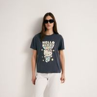 Polo Mujer Sfera Hello Kitty Plomo