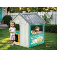 Casita De Juguete Mi Primera Casita Gris Y Amarillo Dolu