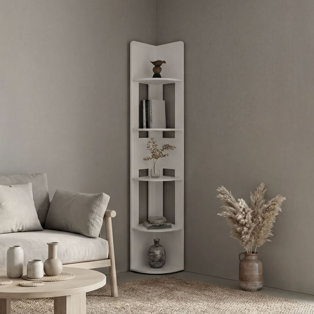 Estante Esquinero Home-E7 Blanco 180,6 x 30,0 x 30,0