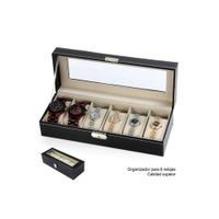 Estuche organizador de relojes de 6 Compartimientos