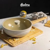 Wok Antiadherente Cerámico con Tapa 28cm Harmony HUDSON